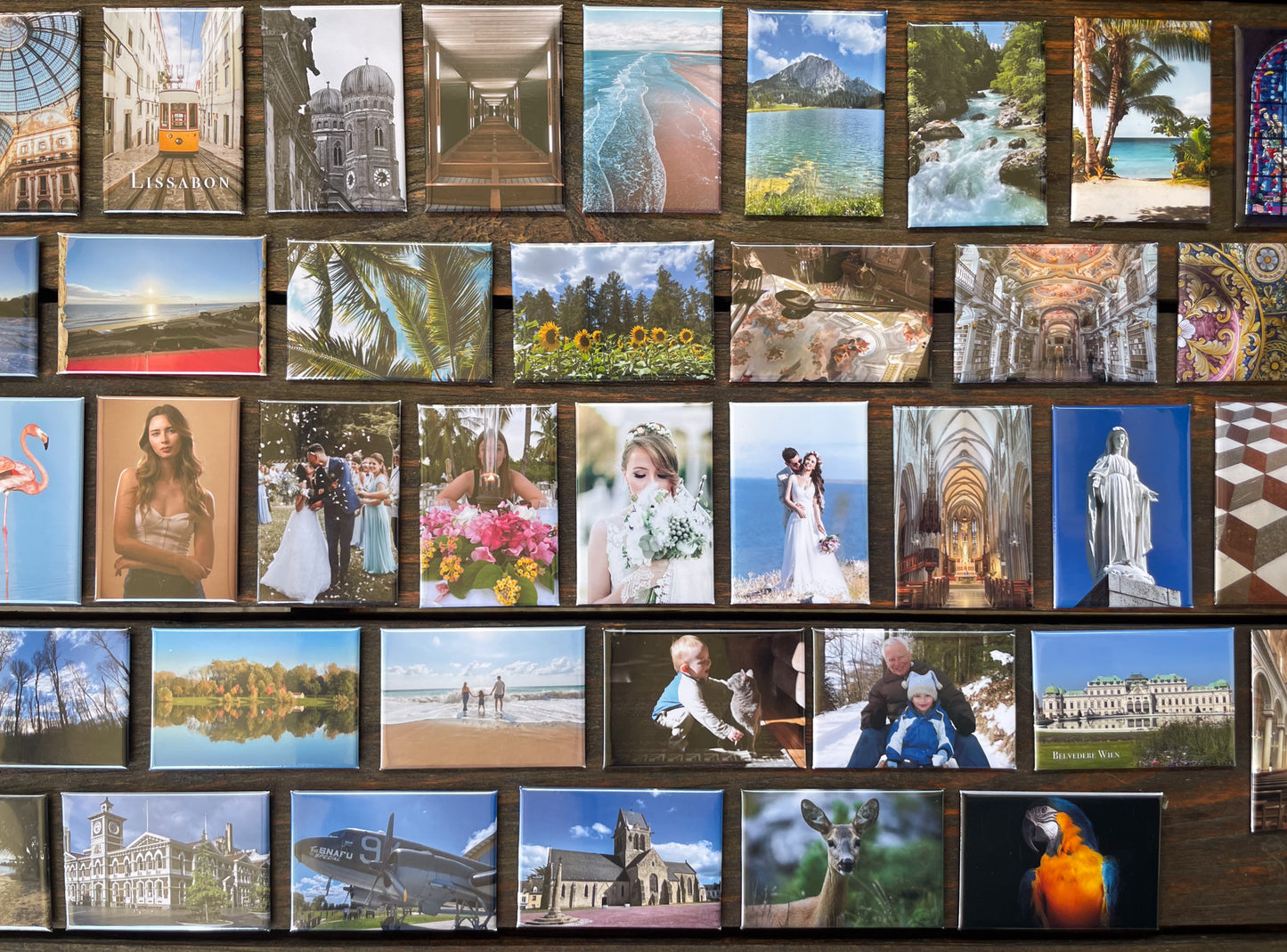 Personalisierte Fotomagnete – 8er-Set (Handgemacht)