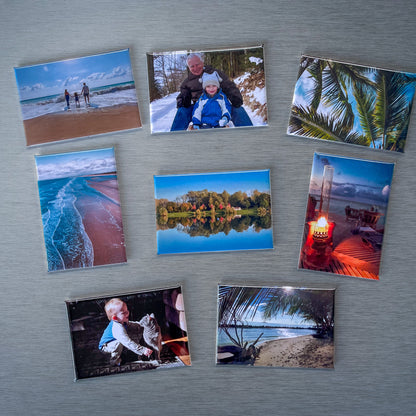 Personalisierte Fotomagnete – 8er-Set (Handgemacht)